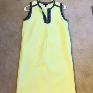 Neon and navy Jcrew dress